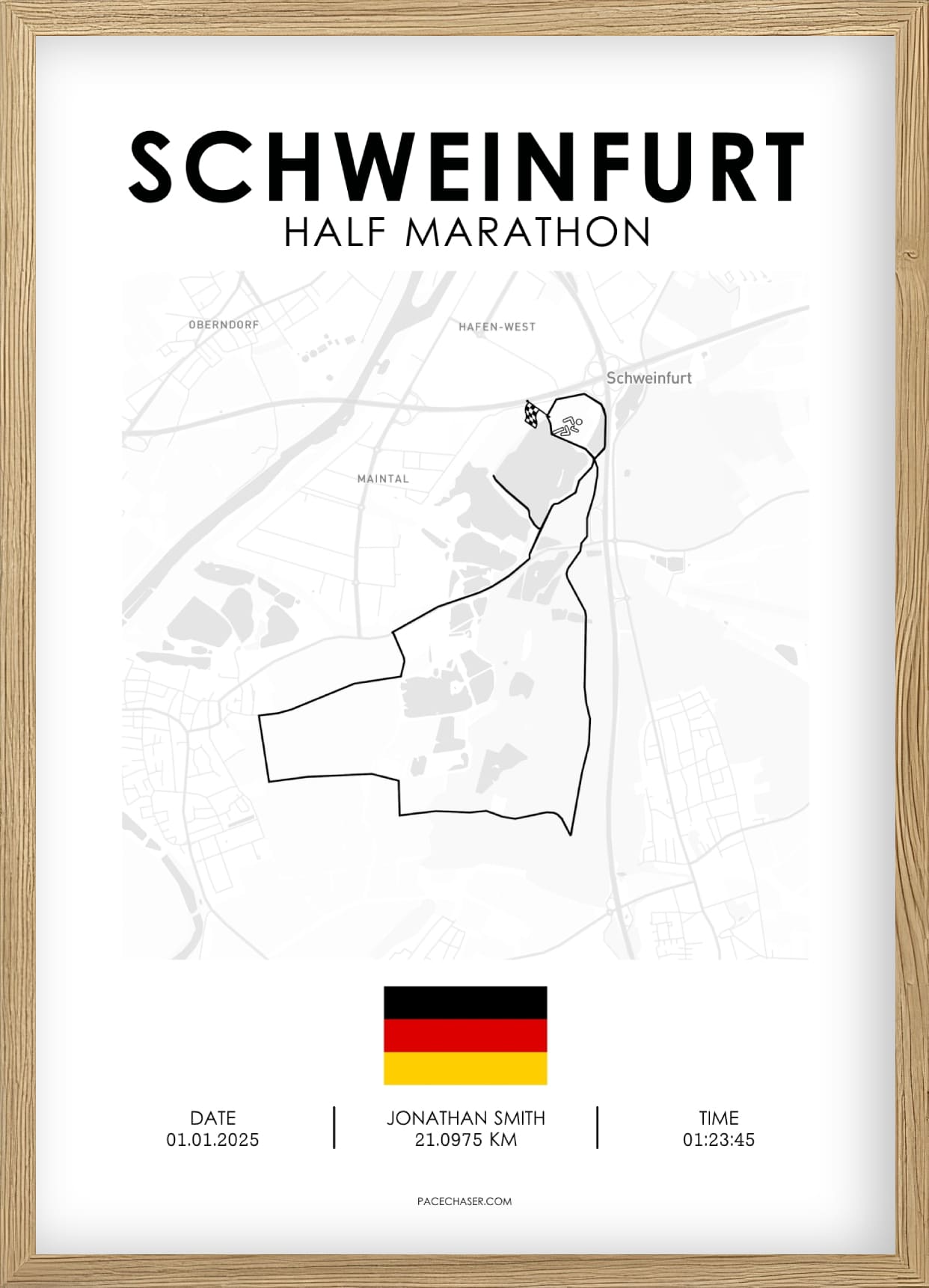 Halbmarathon Schweinfurt Poster