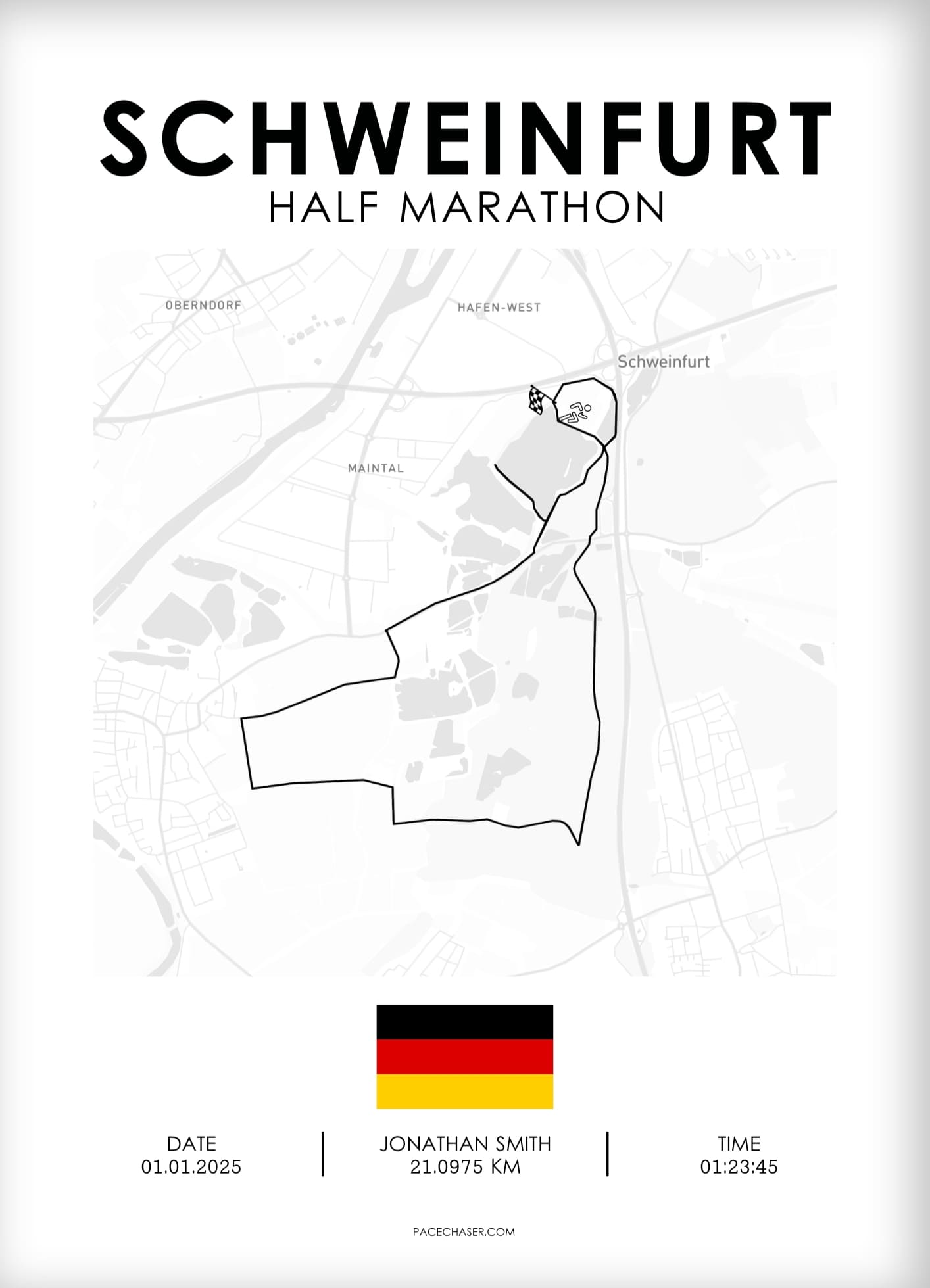 Halbmarathon Schweinfurt Poster