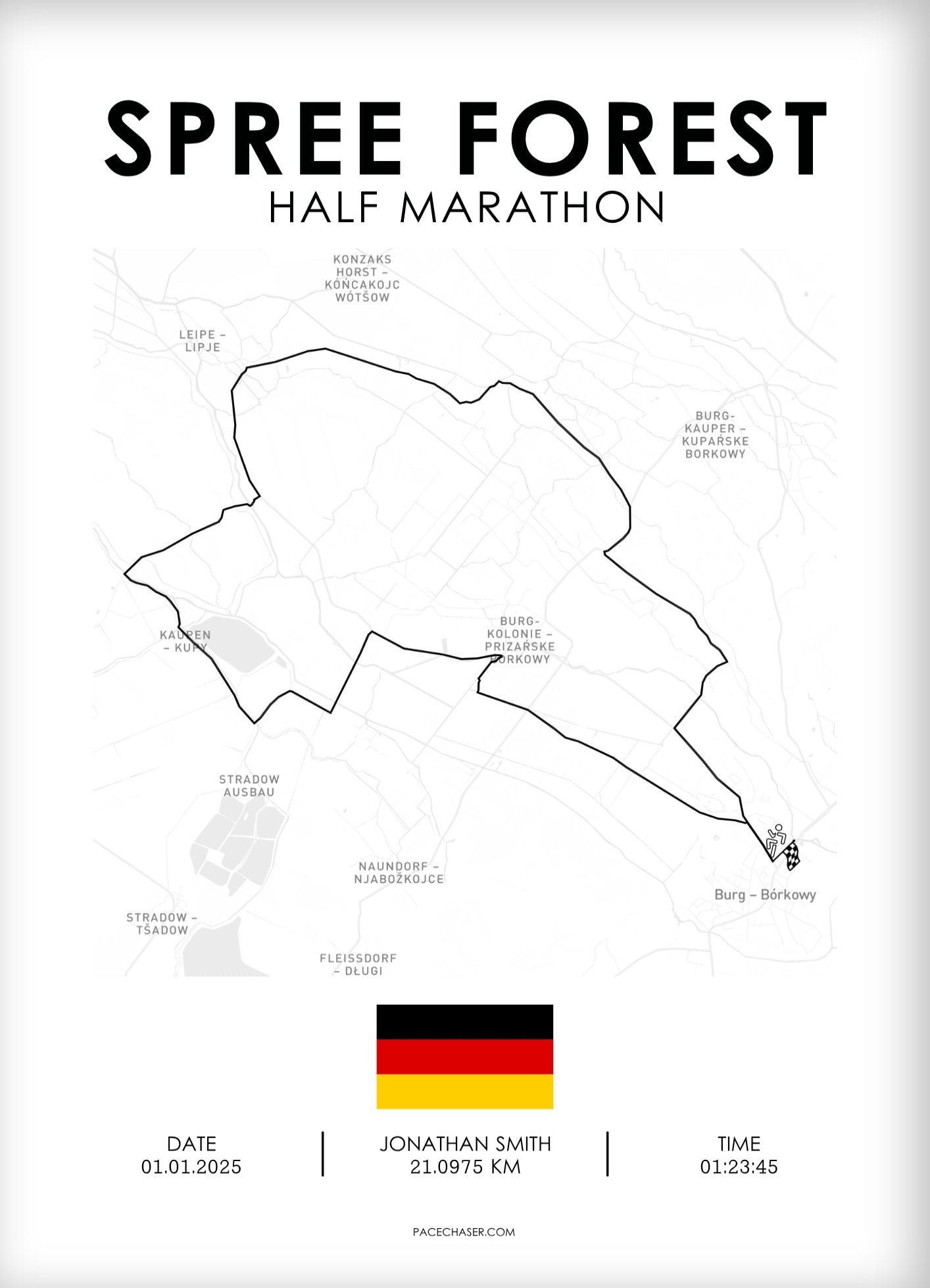 Halbmarathon Spreewald Poster