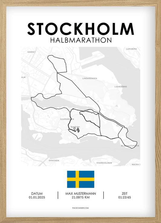 Halbmarathon Stockholm Poster (Premiärhalvan)