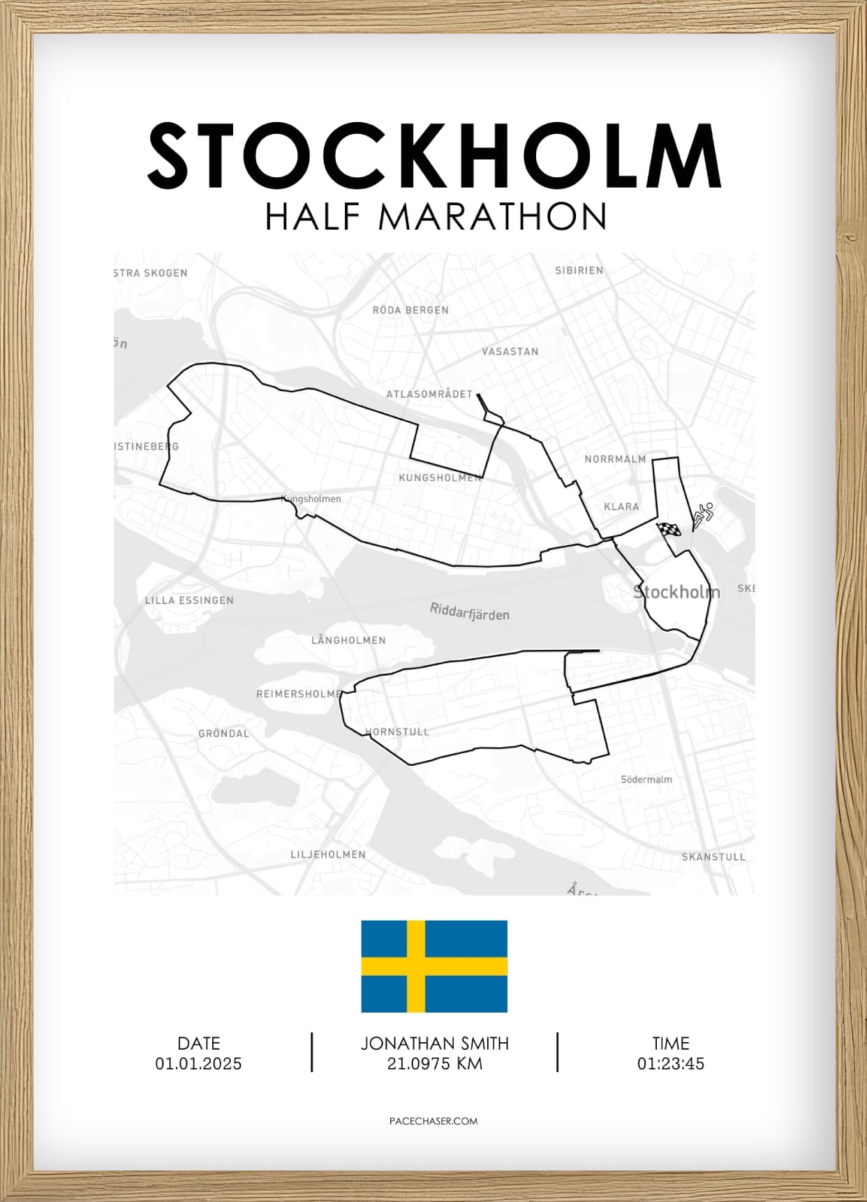 Halbmarathon Stockholm Poster (adidas)