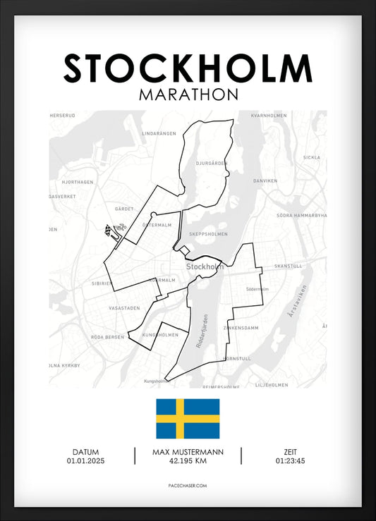 Marathon Stockholm Poster - bis 2025