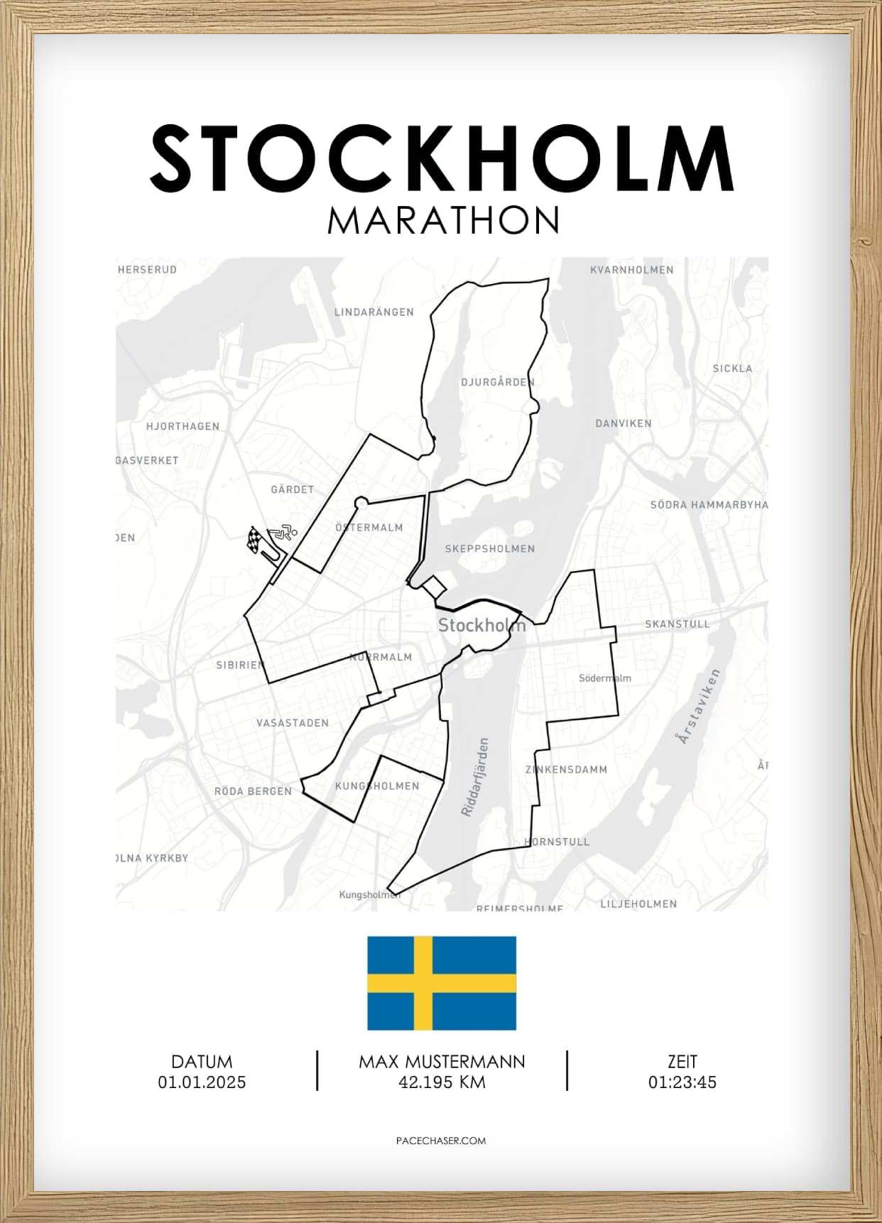 Marathon Stockholm Poster - bis 2025