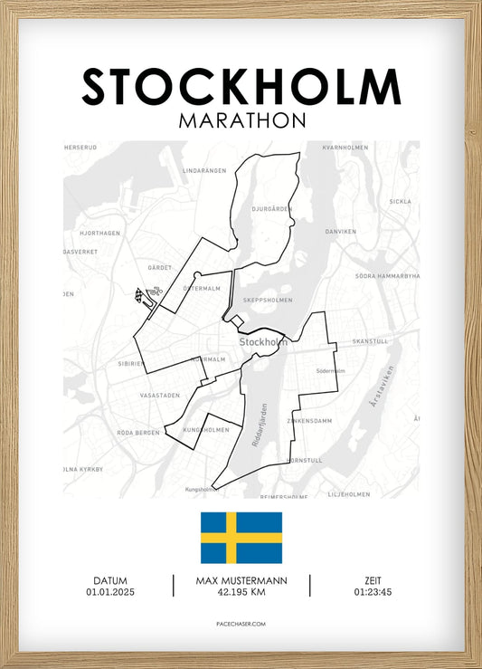 Marathon Stockholm Poster - bis 2025