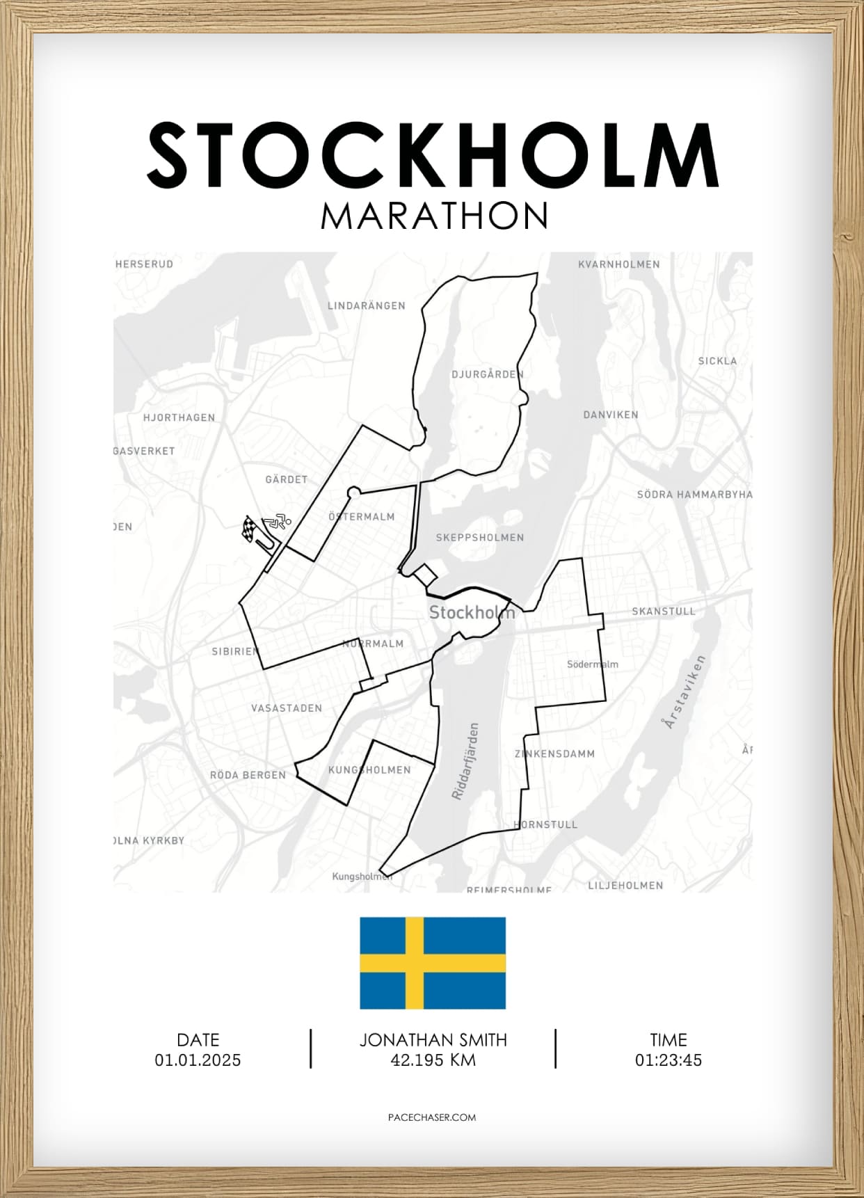 Marathon Stockholm Poster - bis 2025
