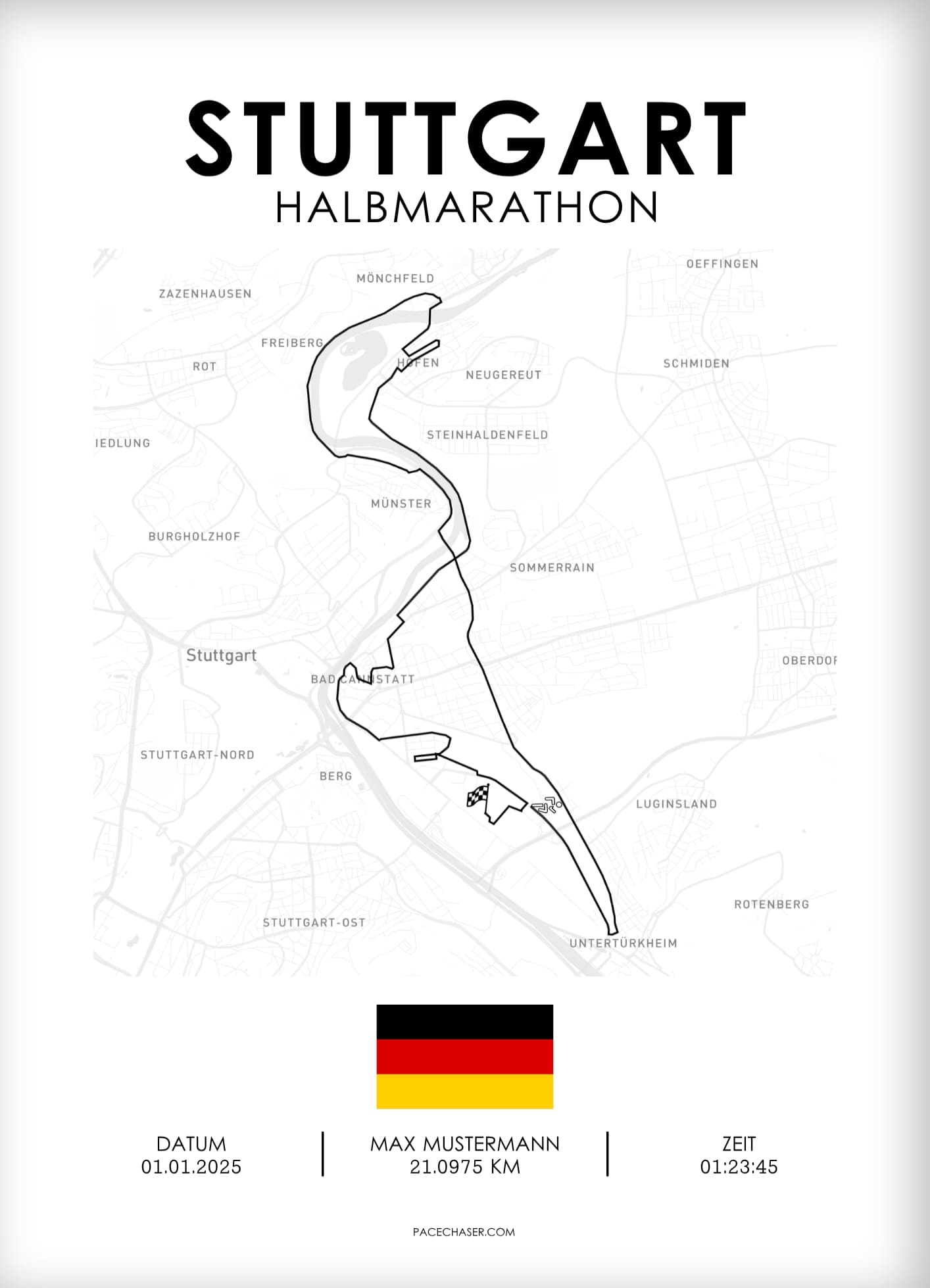 Halbmarathon Stuttgart Poster
