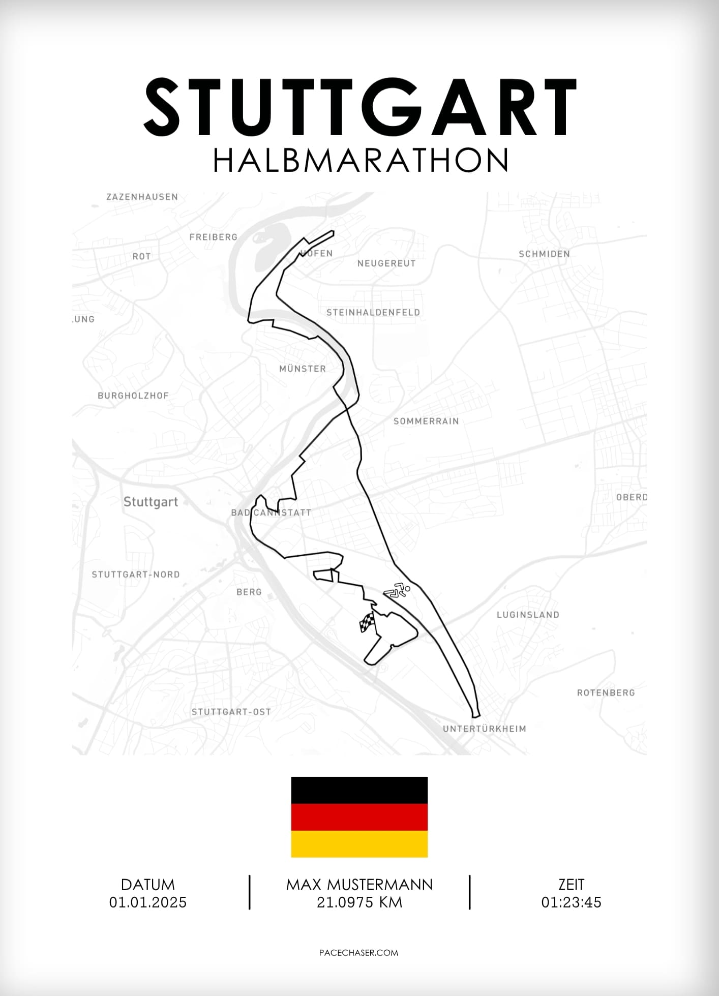 Halbmarathon Stuttgart Poster