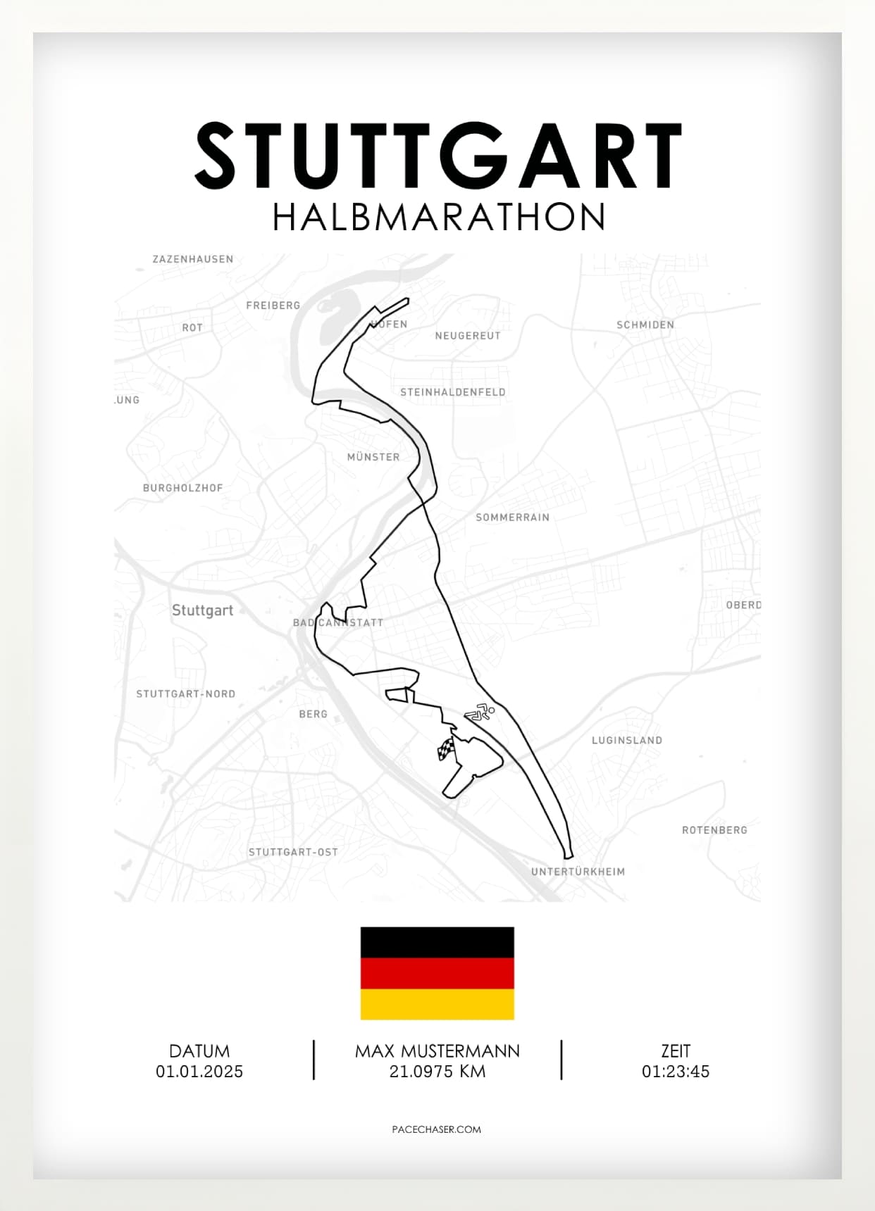 Halbmarathon Stuttgart Poster