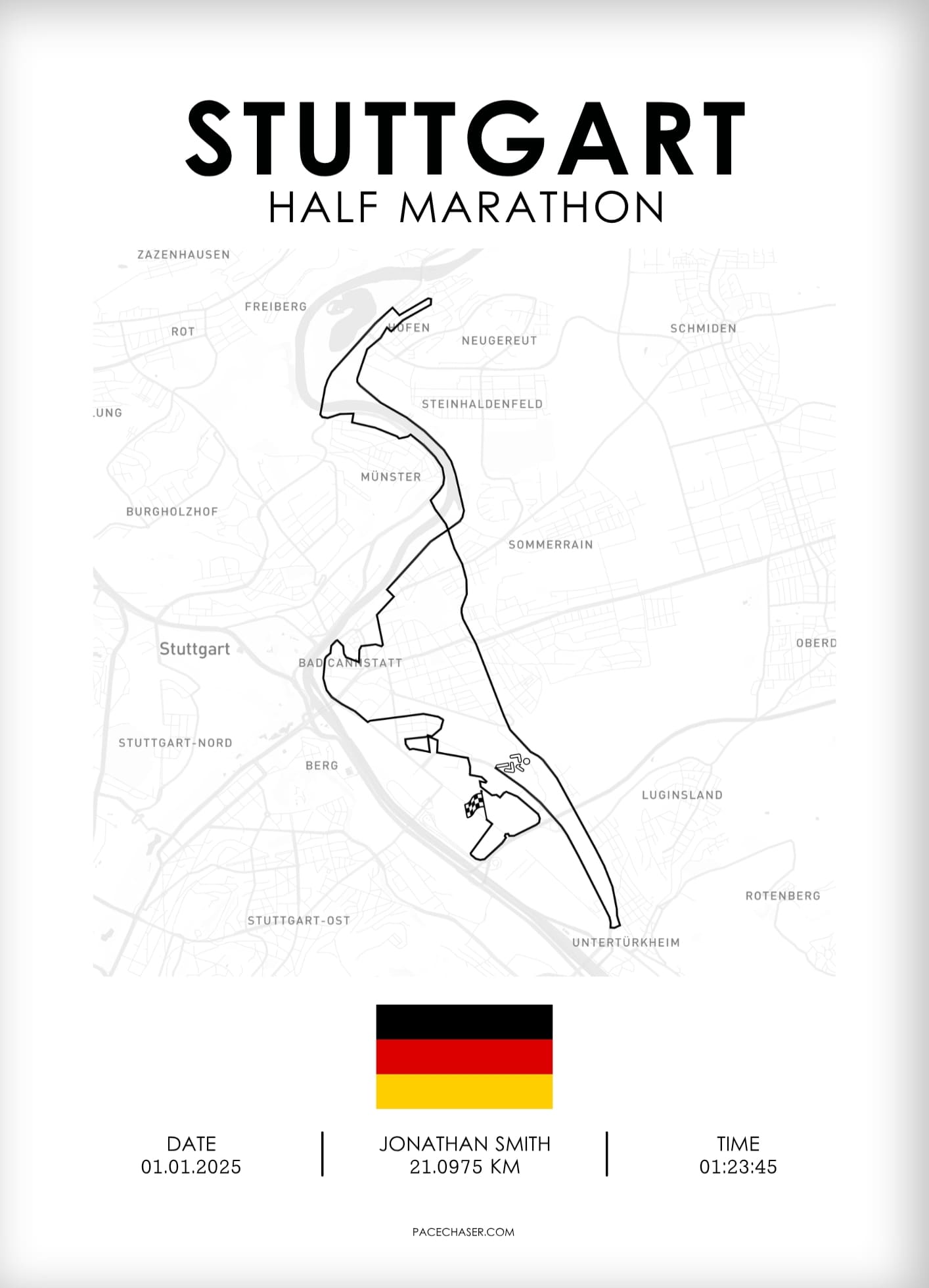 Halbmarathon Stuttgart Poster