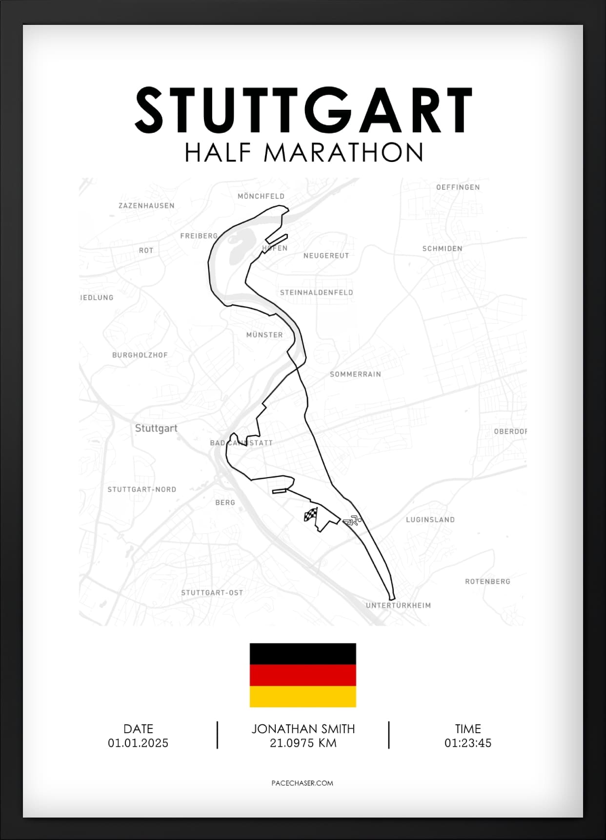 Halbmarathon Stuttgart Poster