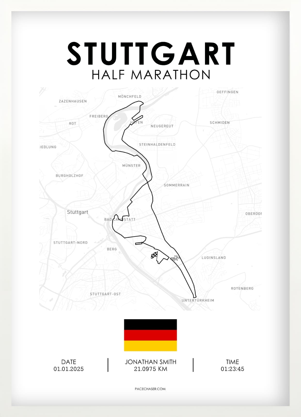 Halbmarathon Stuttgart Poster