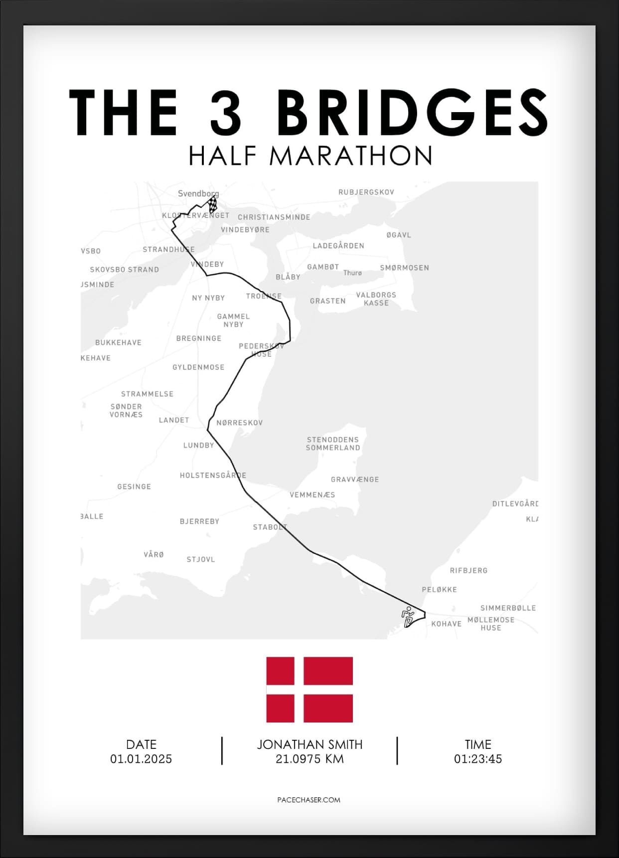 Die drei Brücken Halbmarathon Poster