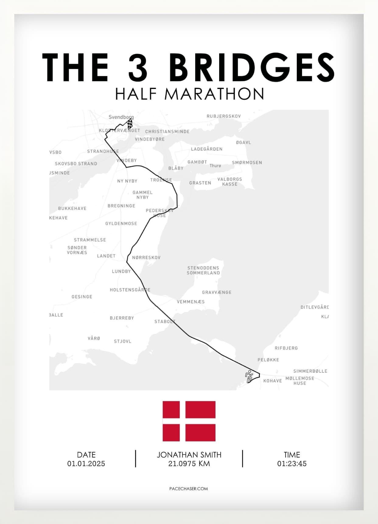 Die drei Brücken Halbmarathon Poster