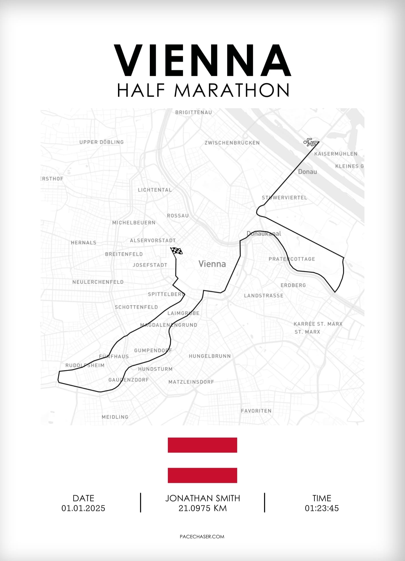 Halbmarathon Wien Poster (bis 2024)