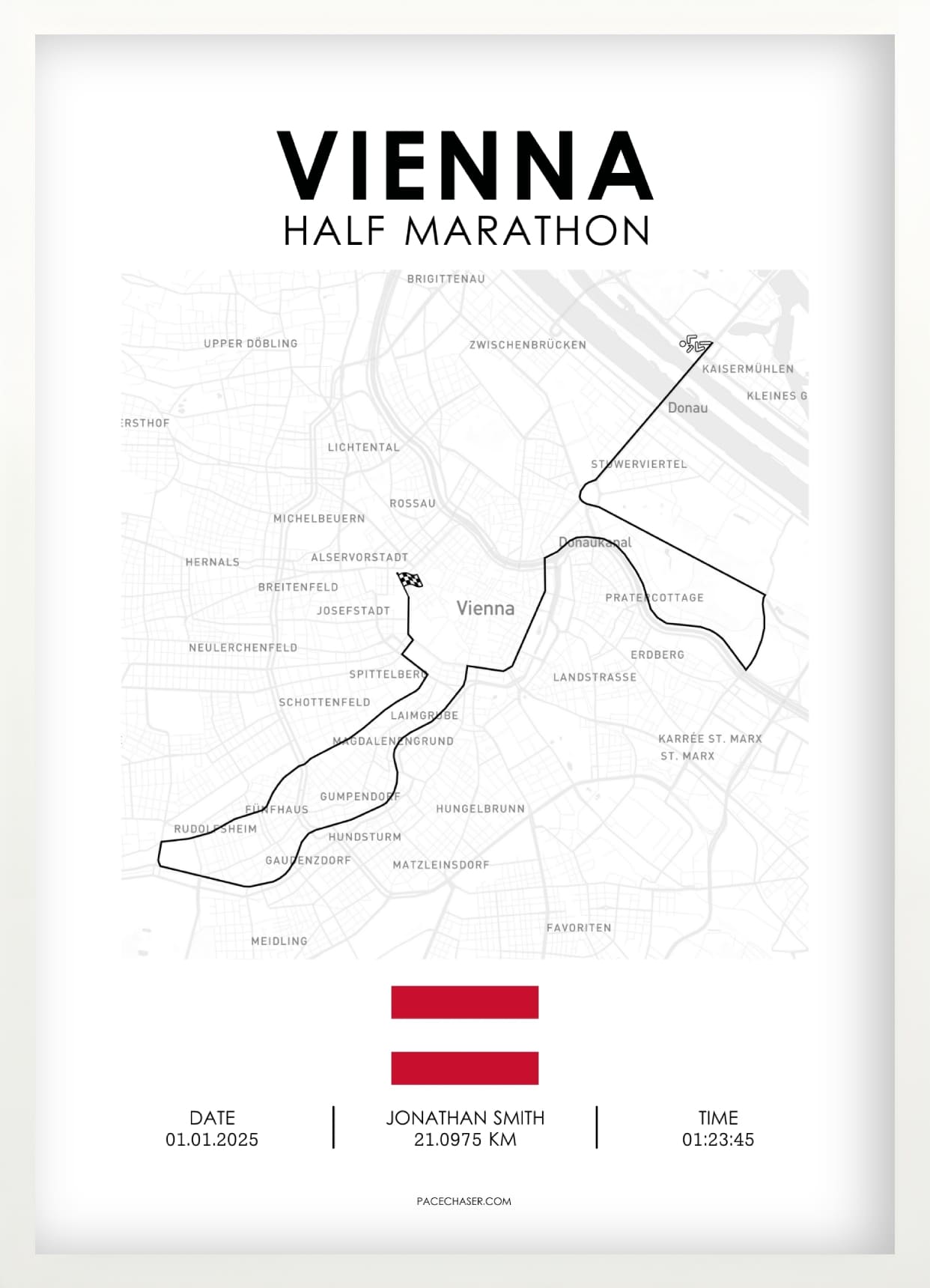 Halbmarathon Wien Poster (bis 2024)