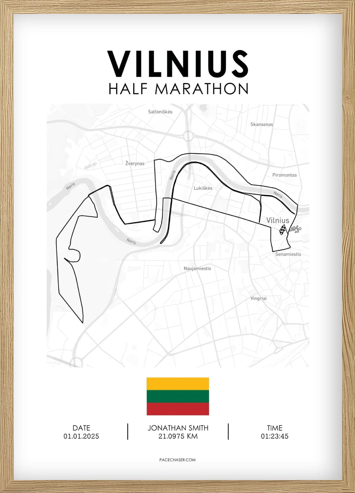 Halbmarathon Vilnius Poster