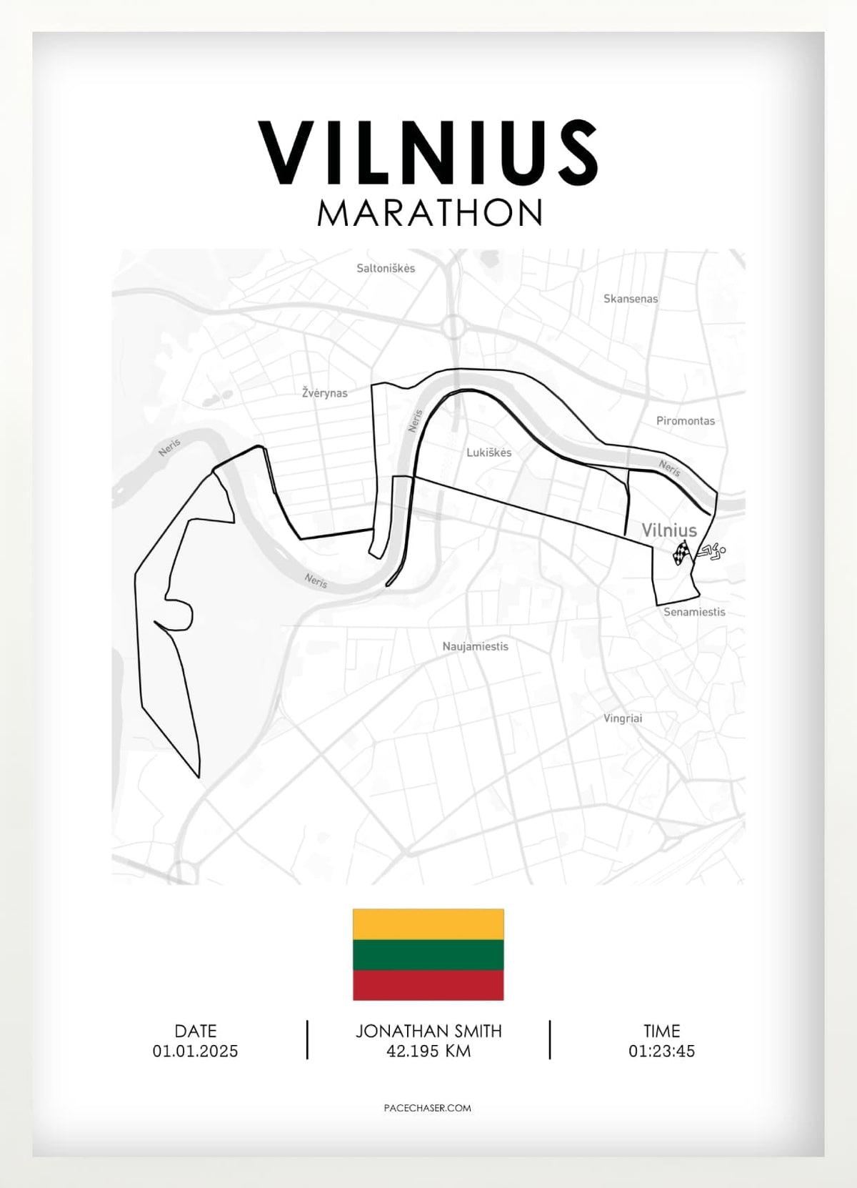 Marathon Vilnius Poster