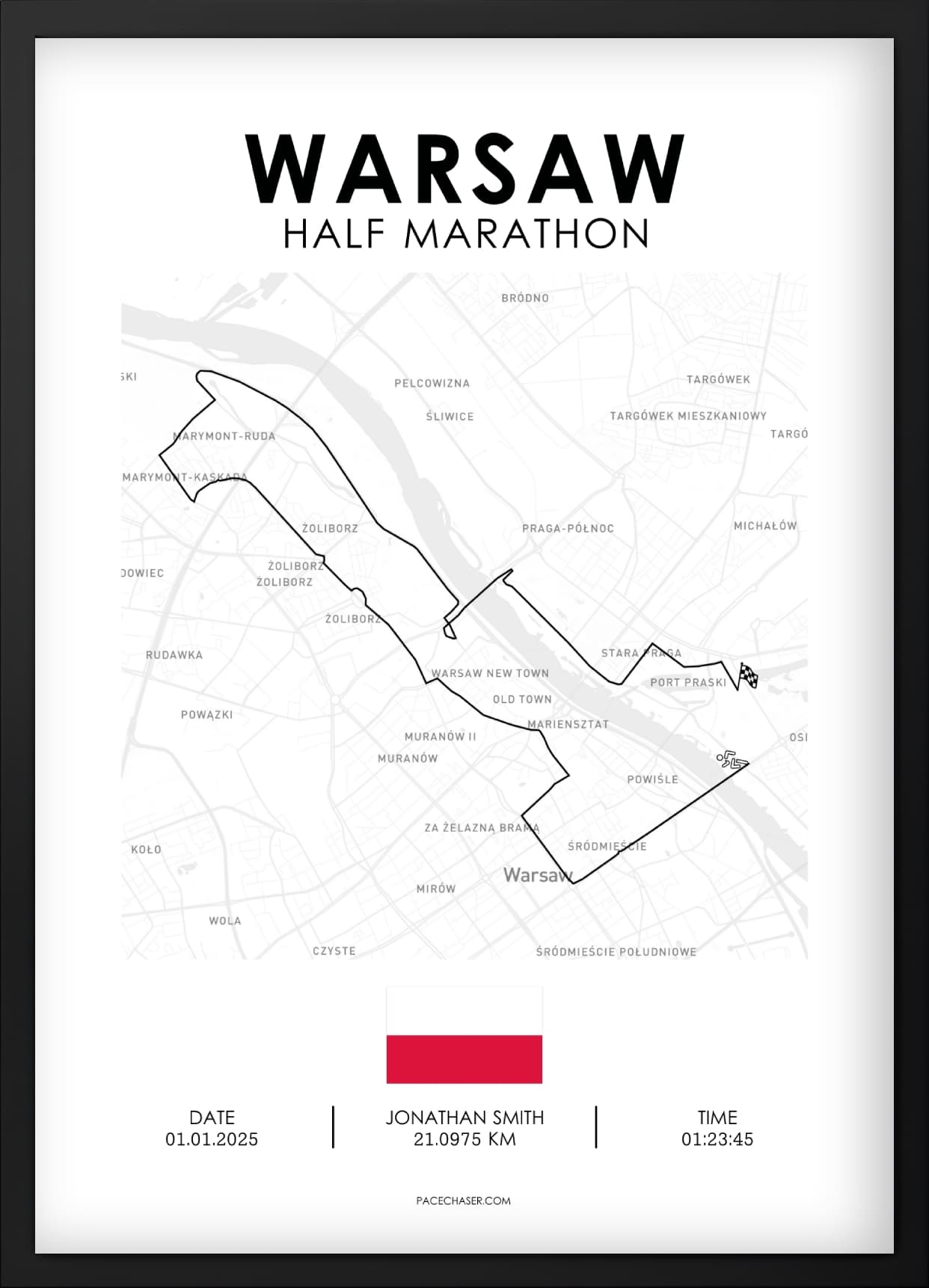 Halbmarathon Warschau Poster (bis 2025)