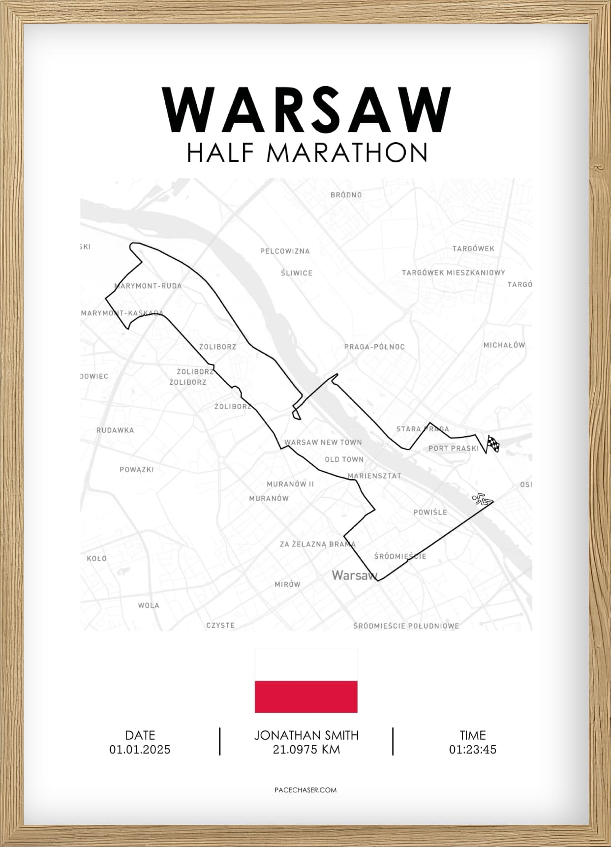 Halbmarathon Warschau Poster (bis 2025)