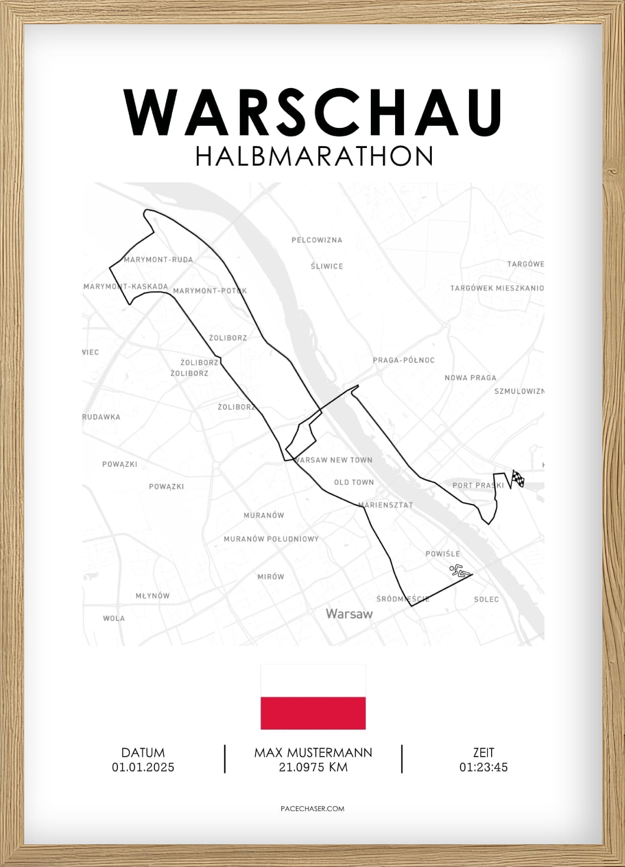 Halvmaraton Warszawa Plakat (fra 2026)