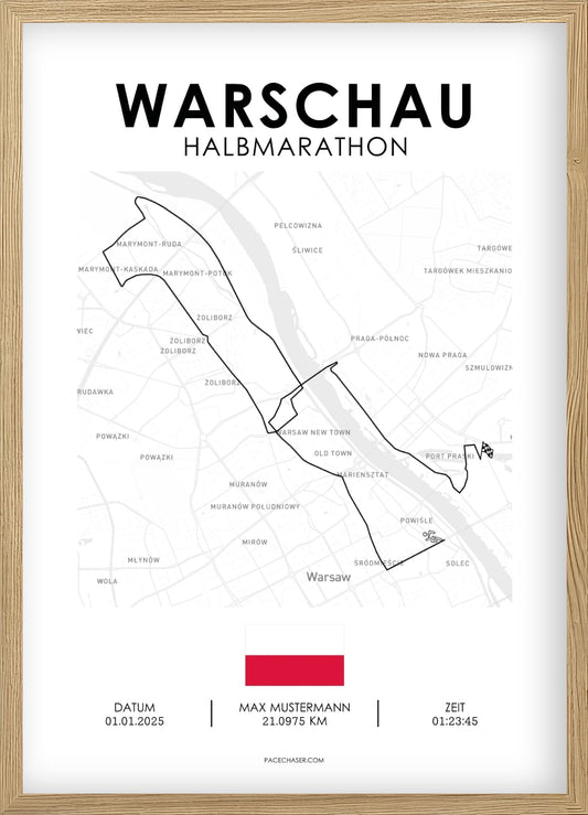 Halbmarathon Warschau Poster (ab 2026)