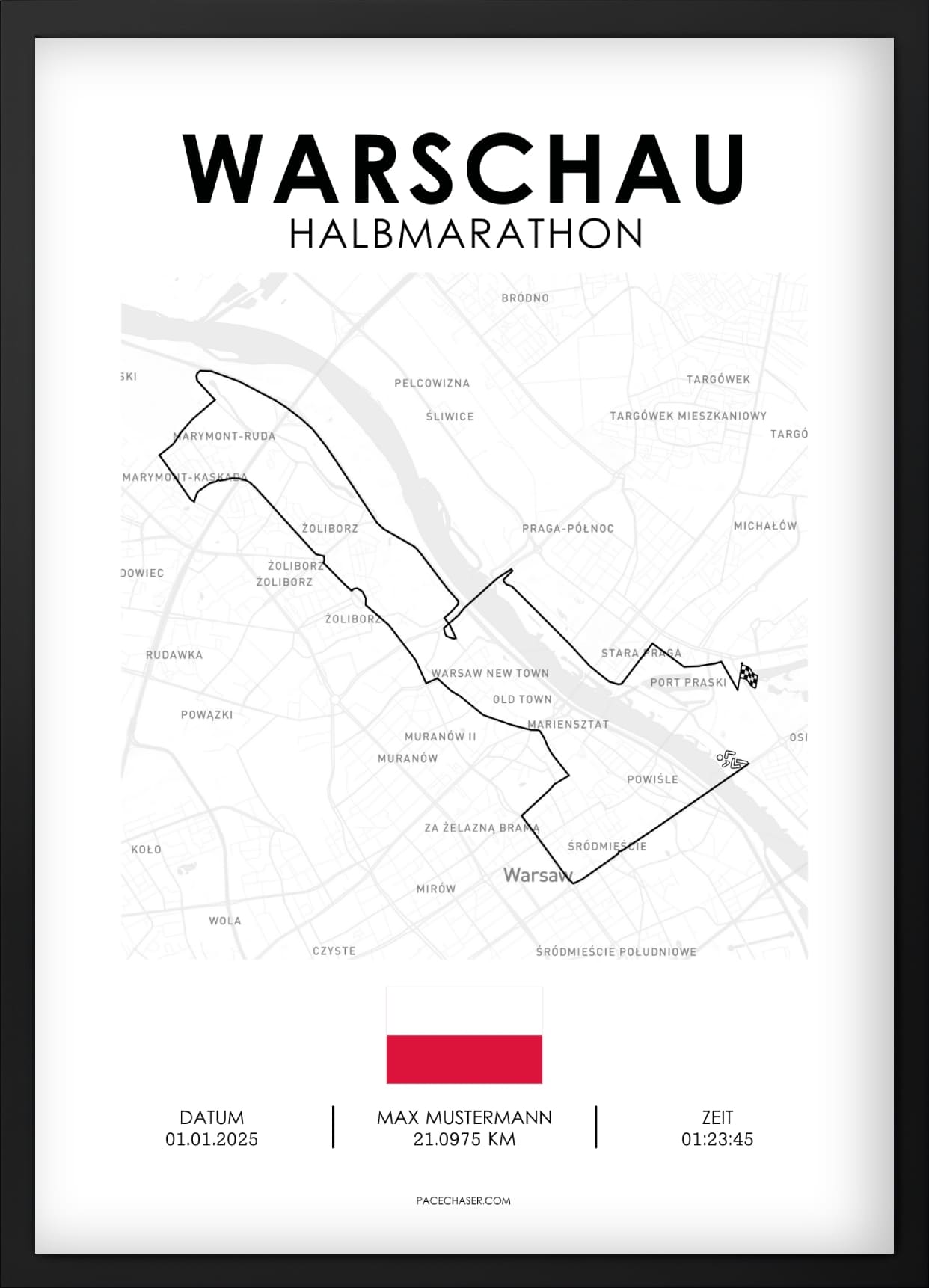 Halbmarathon Warschau Poster (bis 2025)