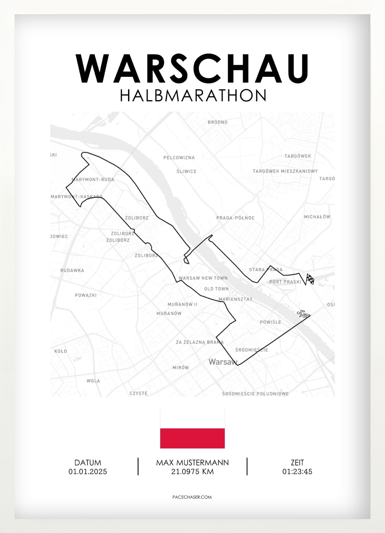 Halbmarathon Warschau Poster (bis 2025)