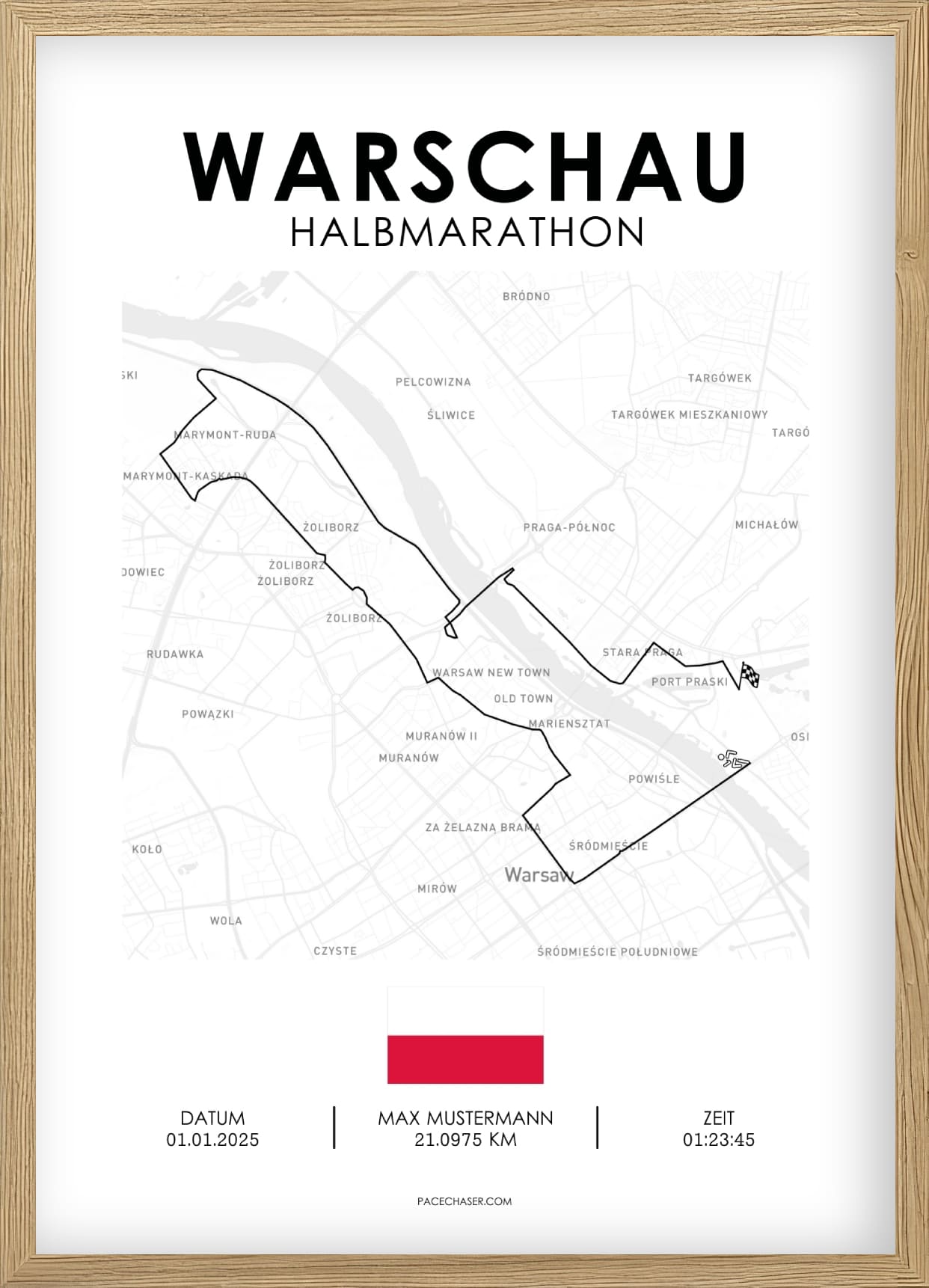 Halbmarathon Warschau Poster (bis 2025)