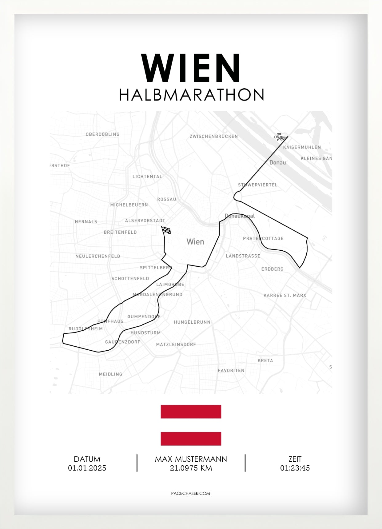 Halbmarathon Wien Poster (ab 2025)