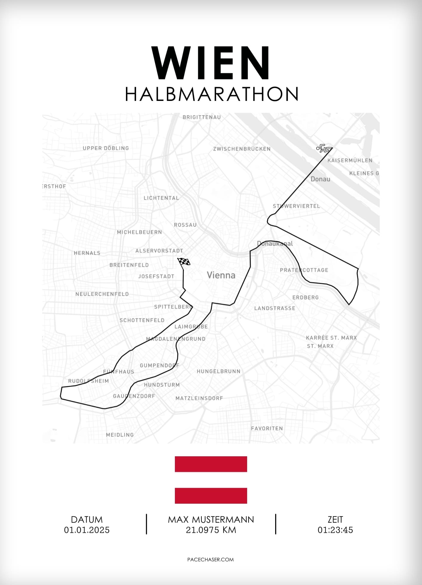 Halbmarathon Wien Poster (bis 2024)