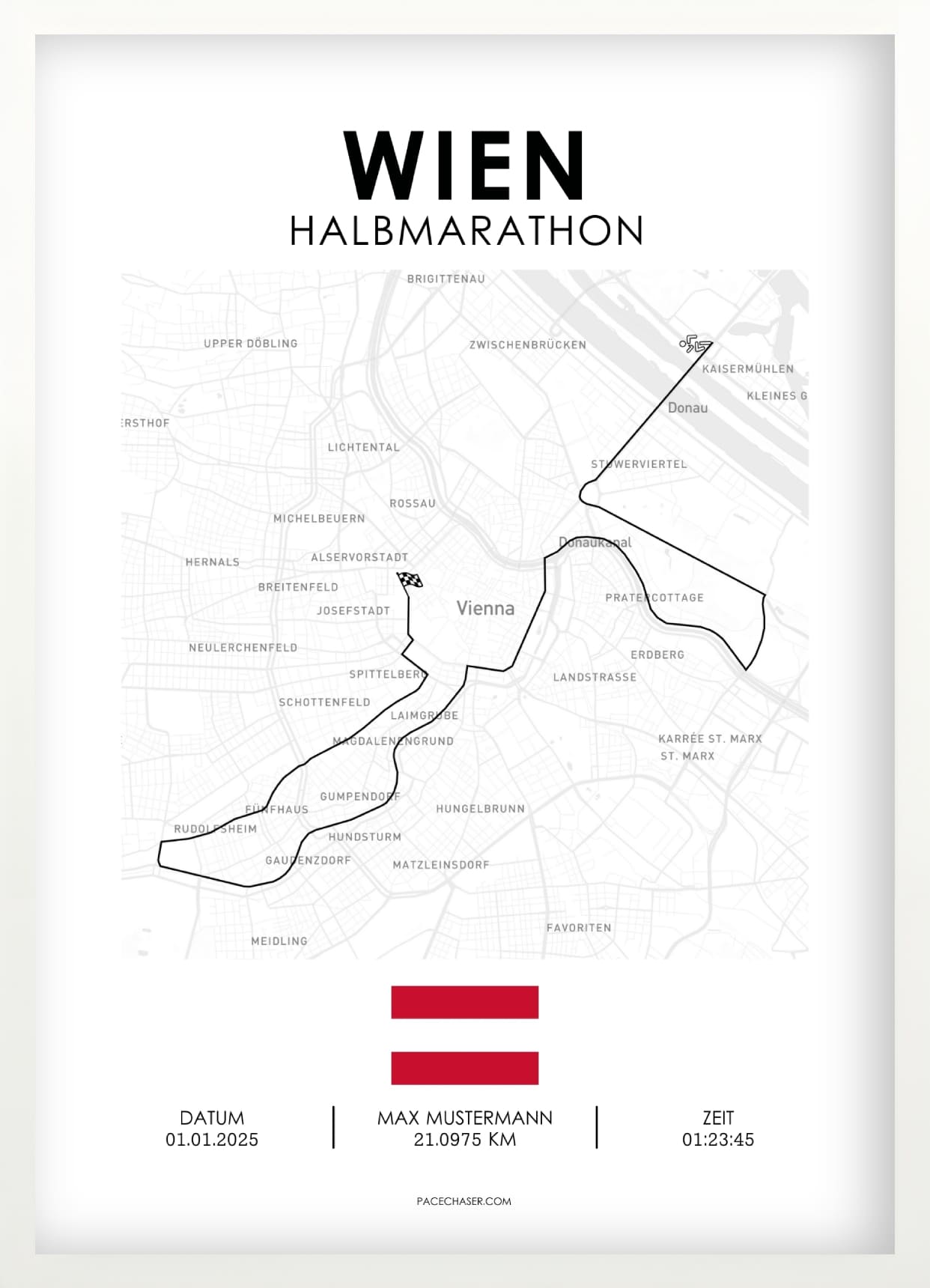 Halbmarathon Wien Poster (bis 2024)