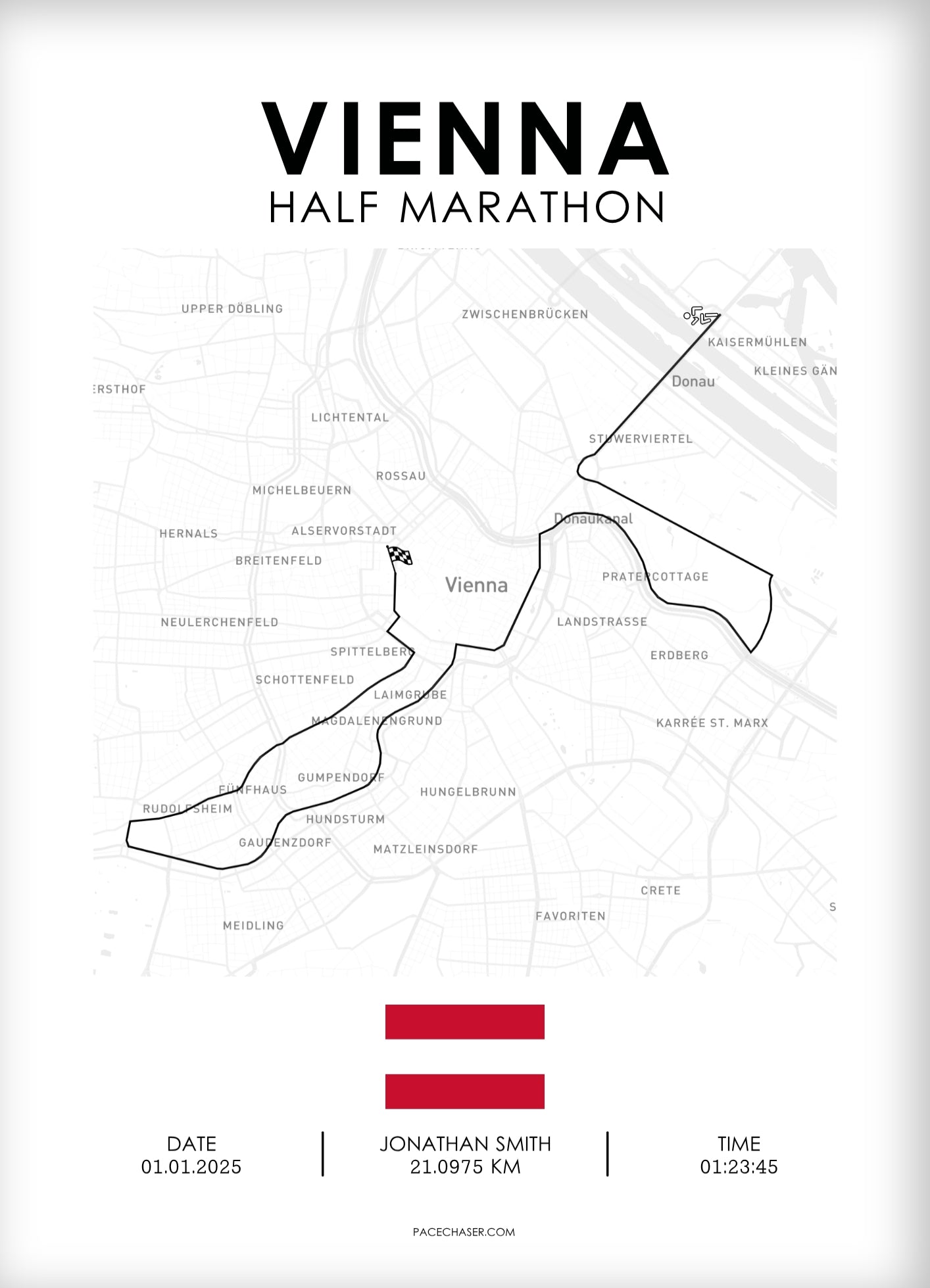 Halbmarathon Wien Poster (ab 2025)