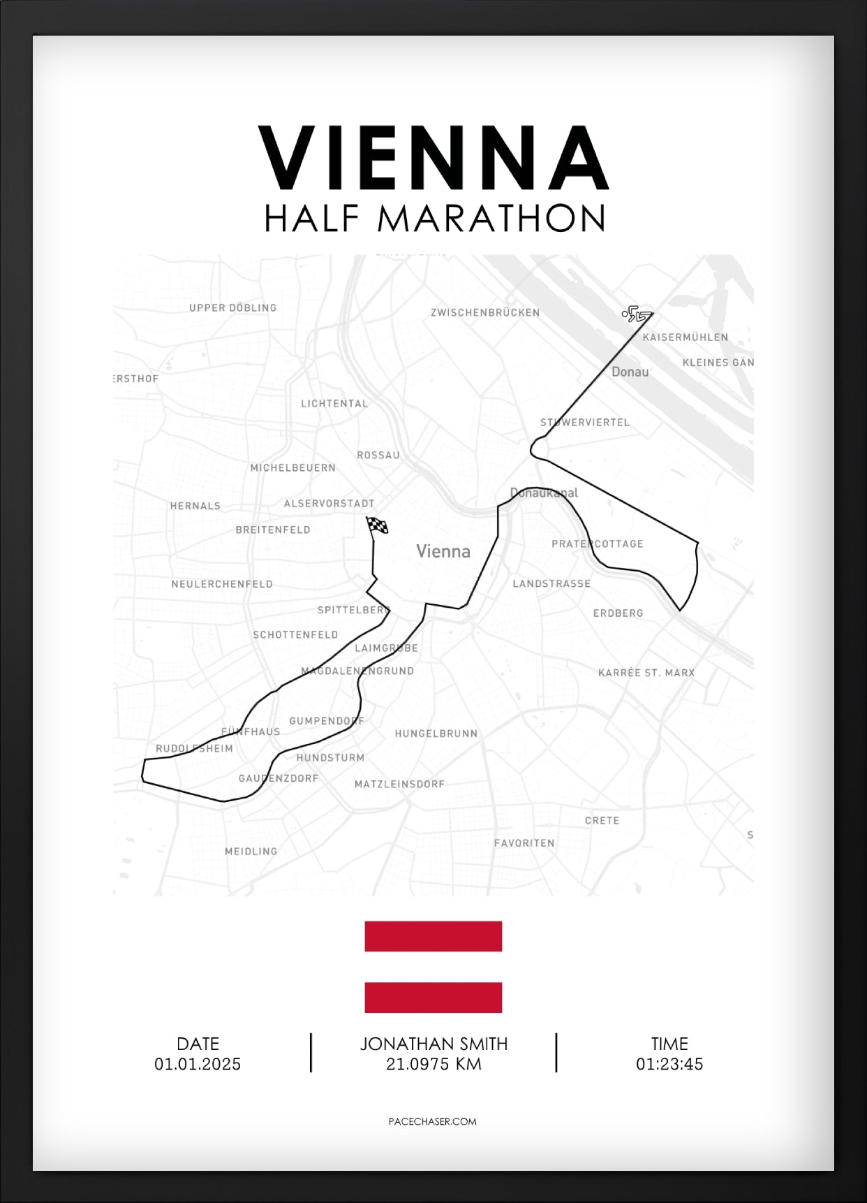 Halbmarathon Wien Poster (ab 2025)