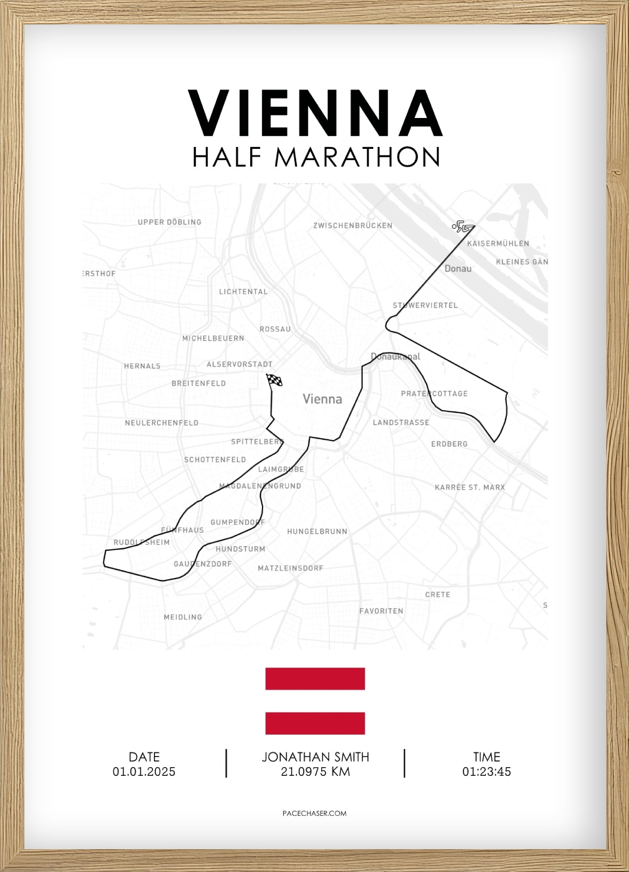Halbmarathon Wien Poster (ab 2025)