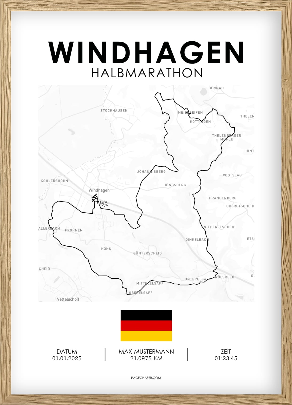 Halbmarathon Windhagen Poster