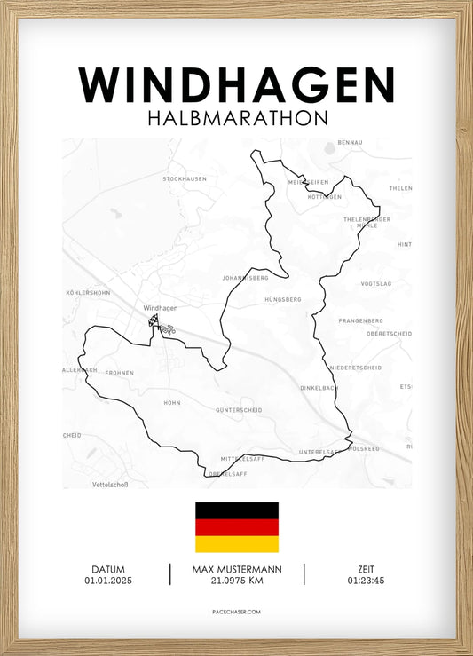 Halbmarathon Windhagen Poster