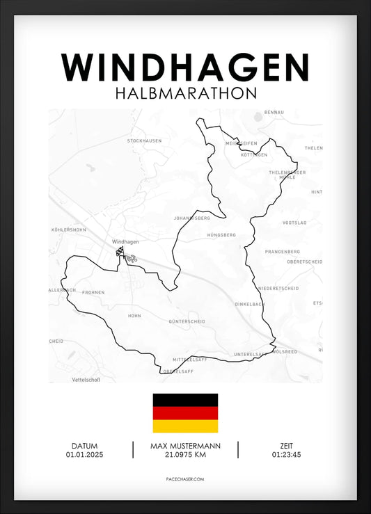 Halbmarathon Windhagen Poster