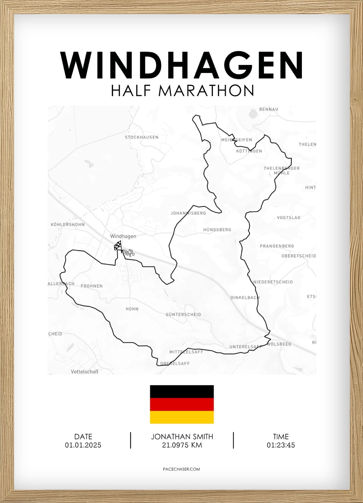 Halbmarathon Windhagen Poster