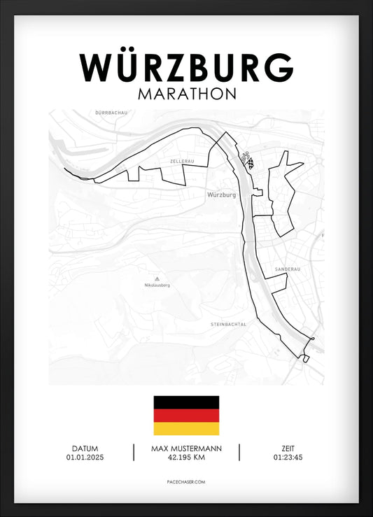 Marathon Würzburg Poster