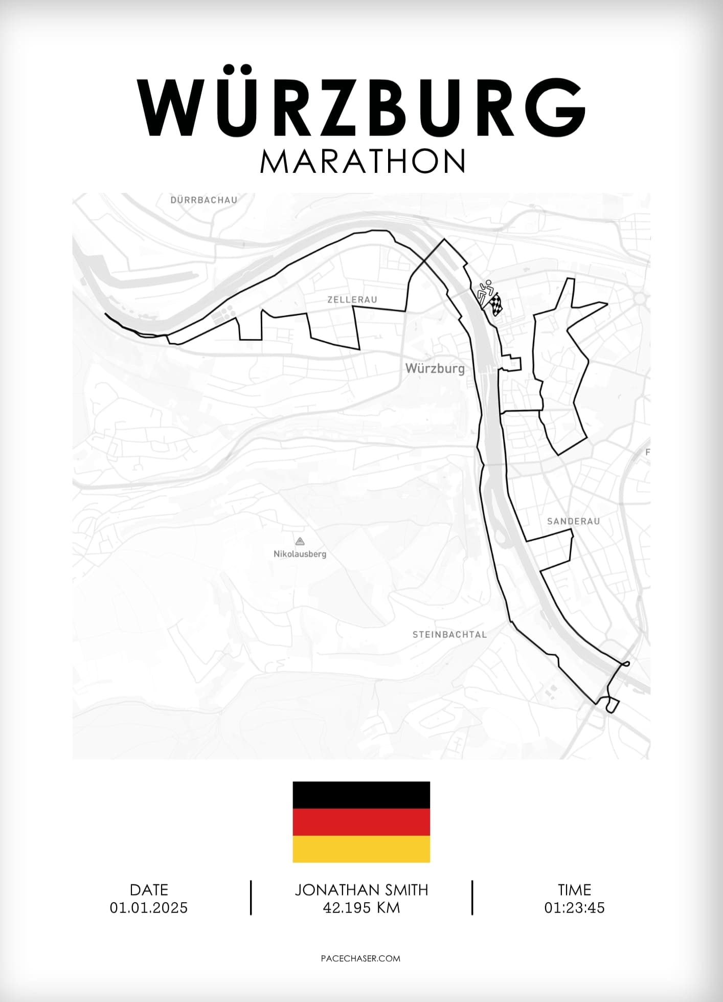 Marathon Würzburg Poster