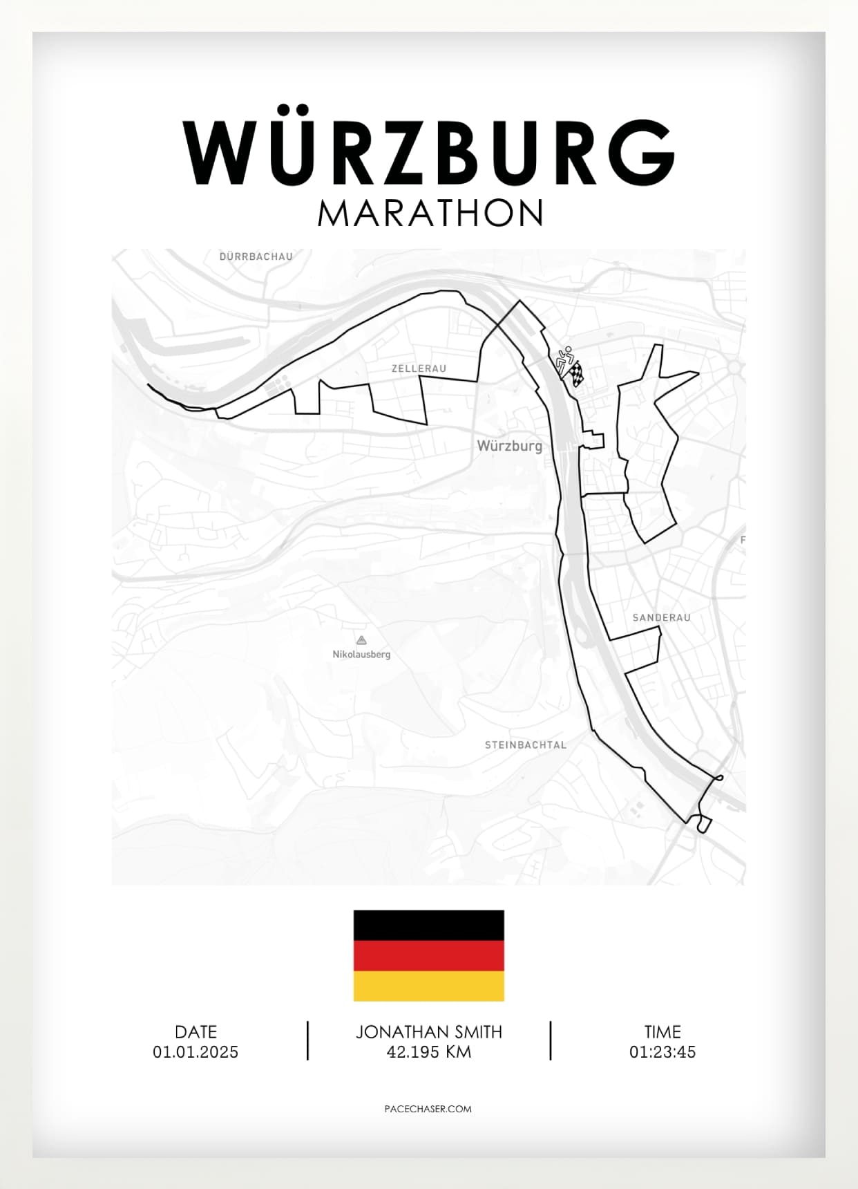 Marathon Würzburg Poster
